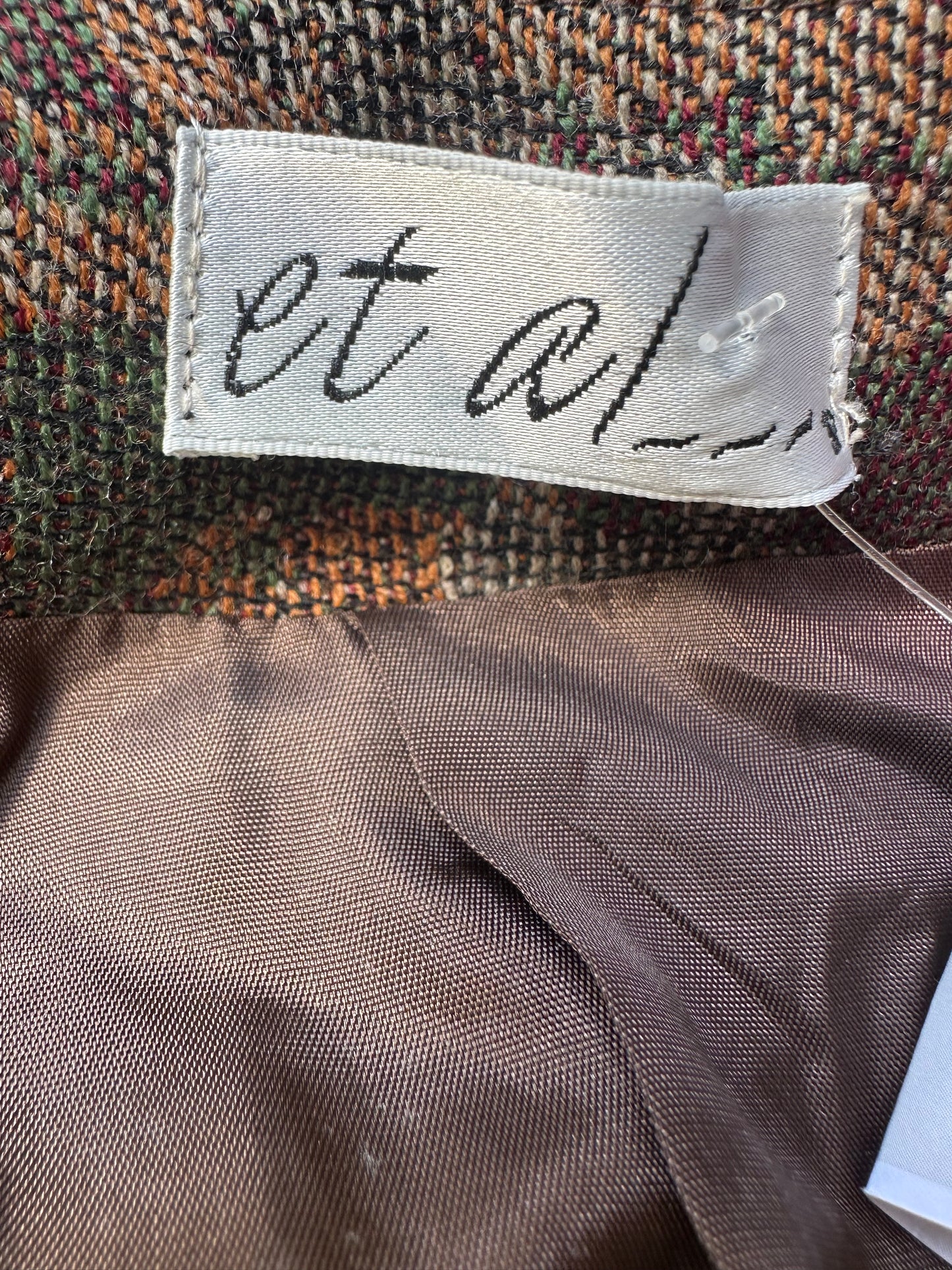 Women Vintage Et al Tapestry Jacket UK Size 10