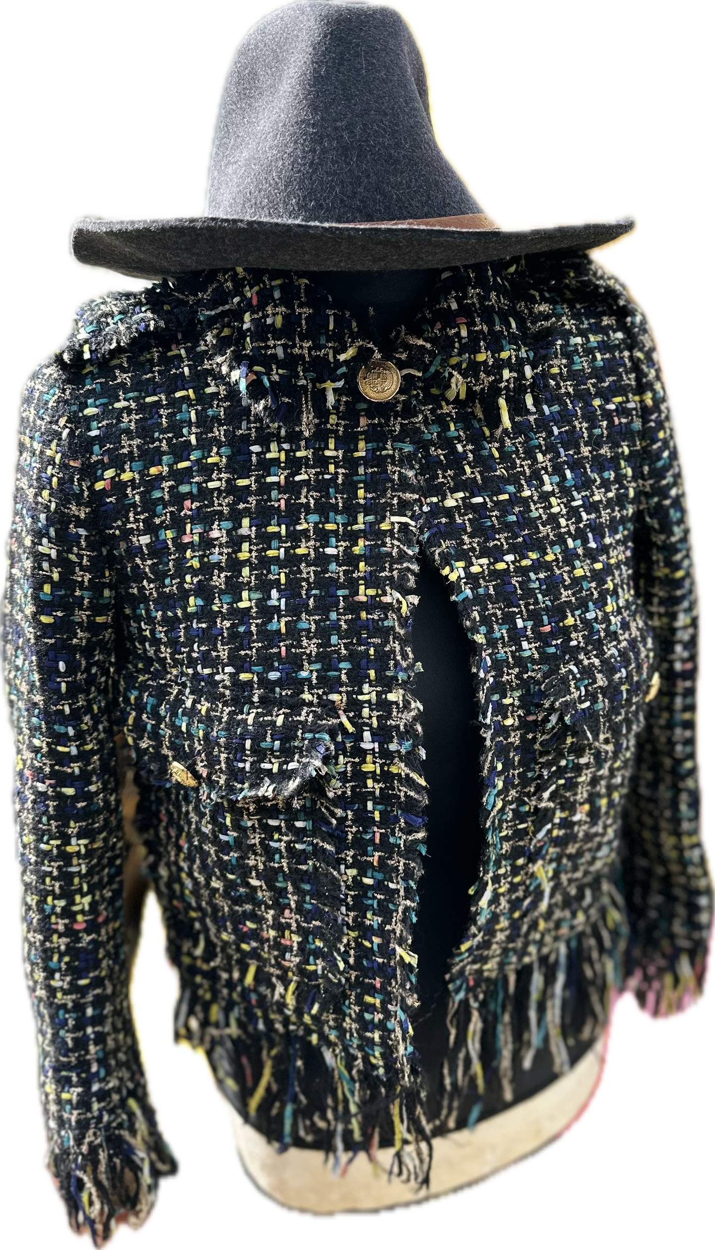 Zara Tweed Boucle Jacket UK S