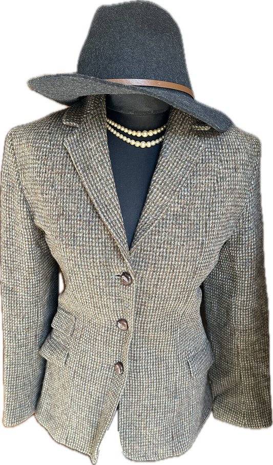 Women Harris Tweed Jacket UK Size 10