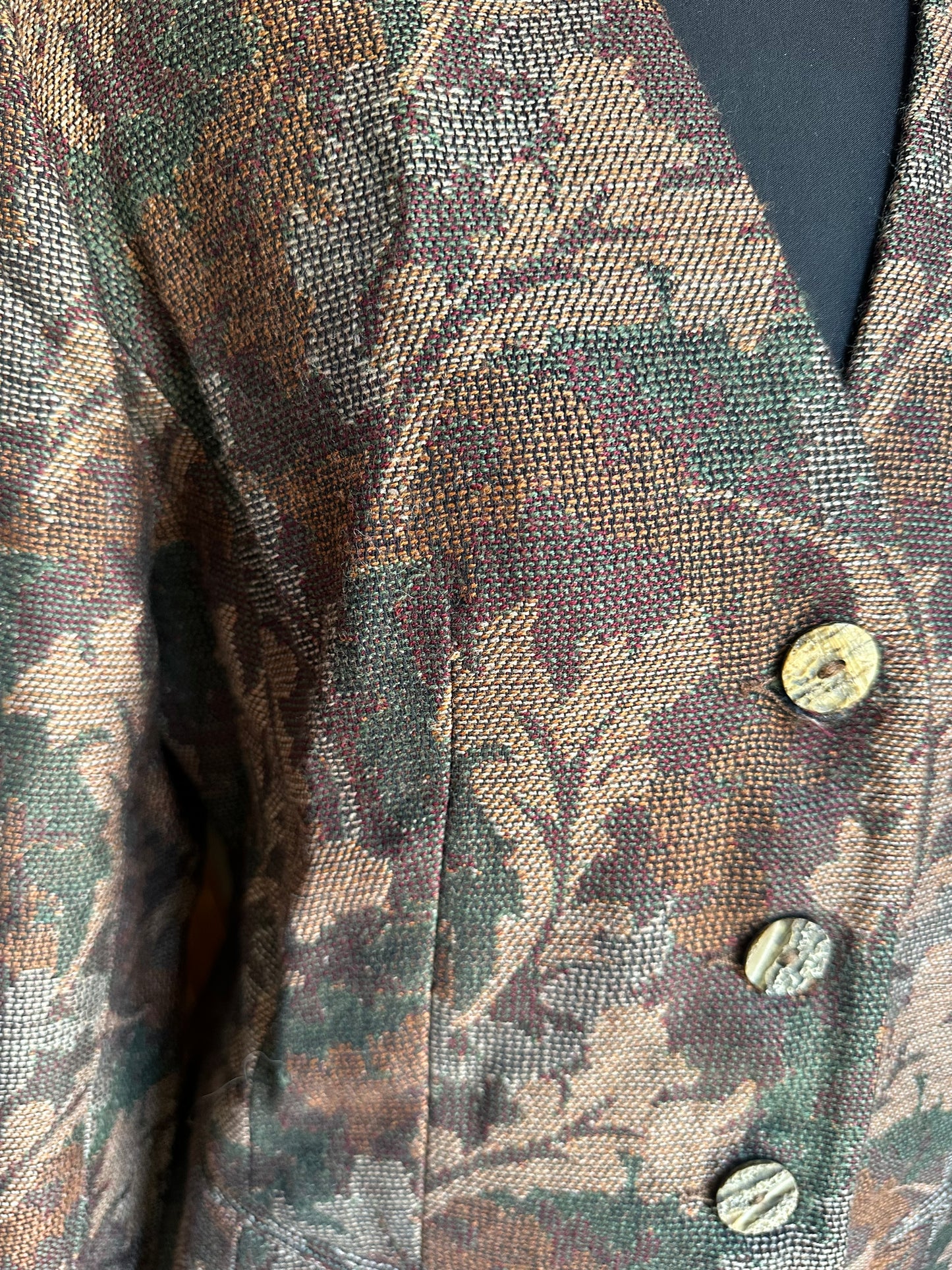 Women Vintage Et al Tapestry Jacket UK Size 10