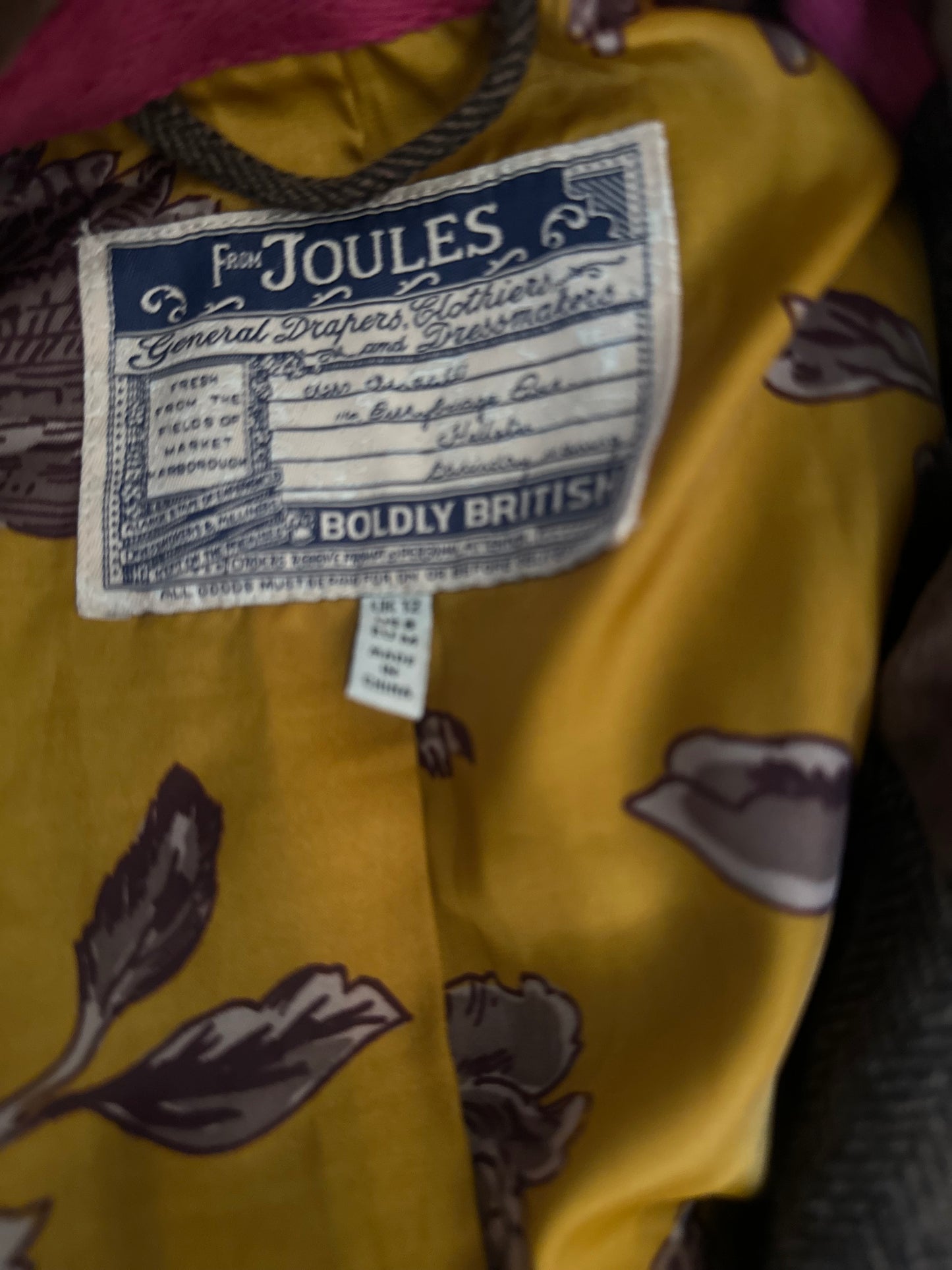 Women Joules fitted Brown tweed Jacket UK 10