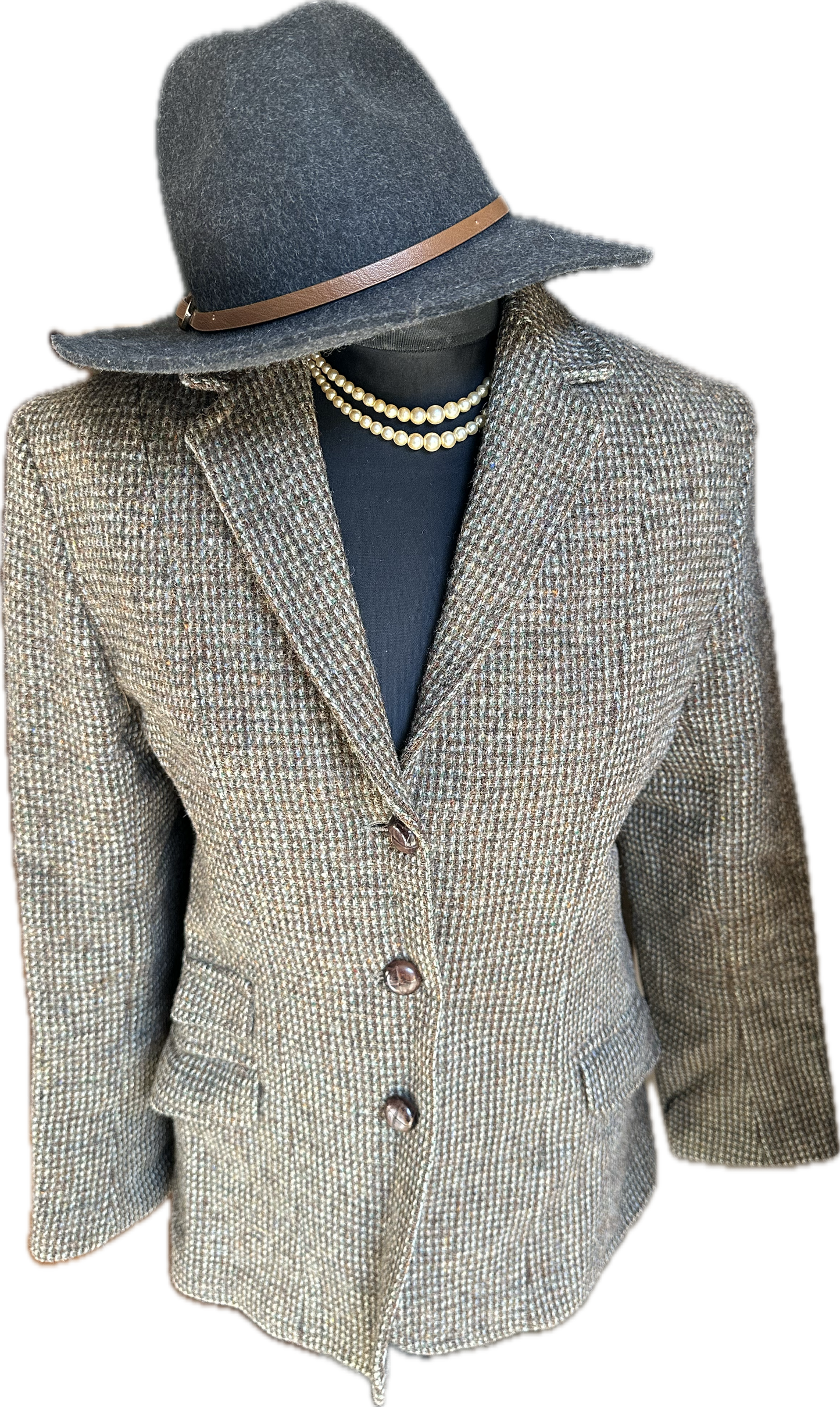 Women Harris Tweed Jacket UK Size 10