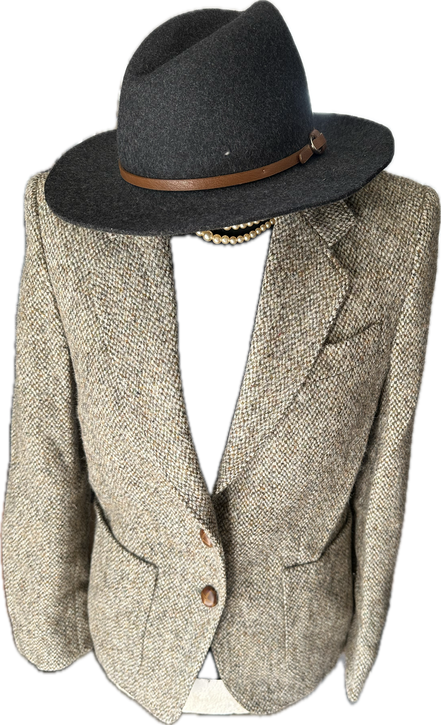 Women’s Vintage Harris Tweed Wool Jacket UK Size 12