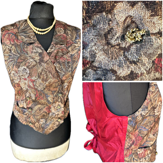 Women’s Tapestry waistcoat UK Size 8