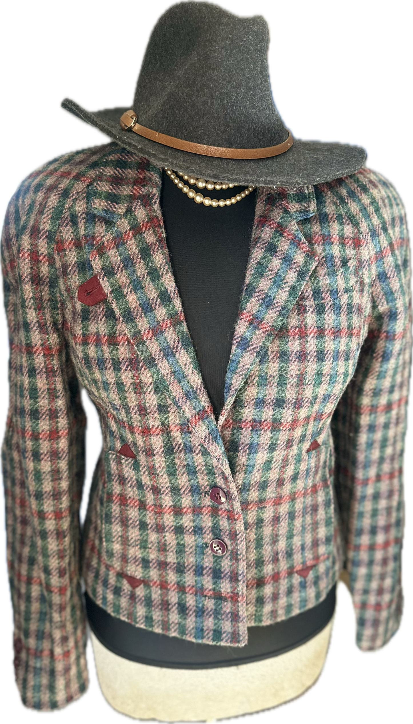Paul castello Tweed Jacket Skirt set UK Size 6/8