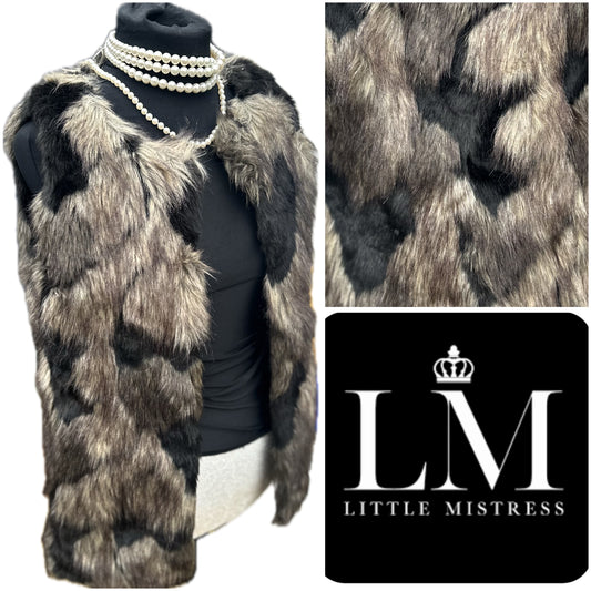 New Little Mistress faux Fur Gillet Size 10