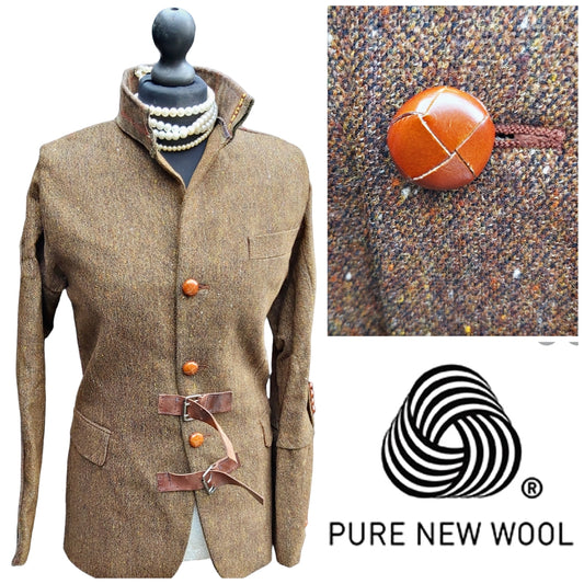 Ladies Vintage Modified Tweed Jacket UK Size 10